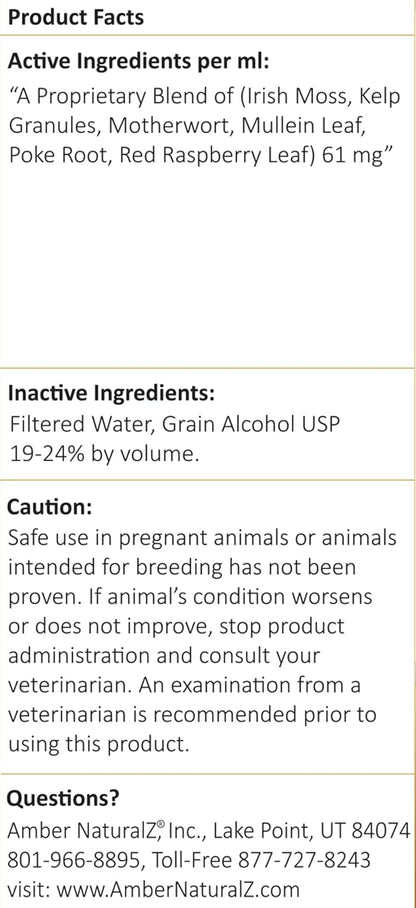 Amber NaturalZ TYD Thyroid Balance Herbal Pet Supplement, 4 fl oz
