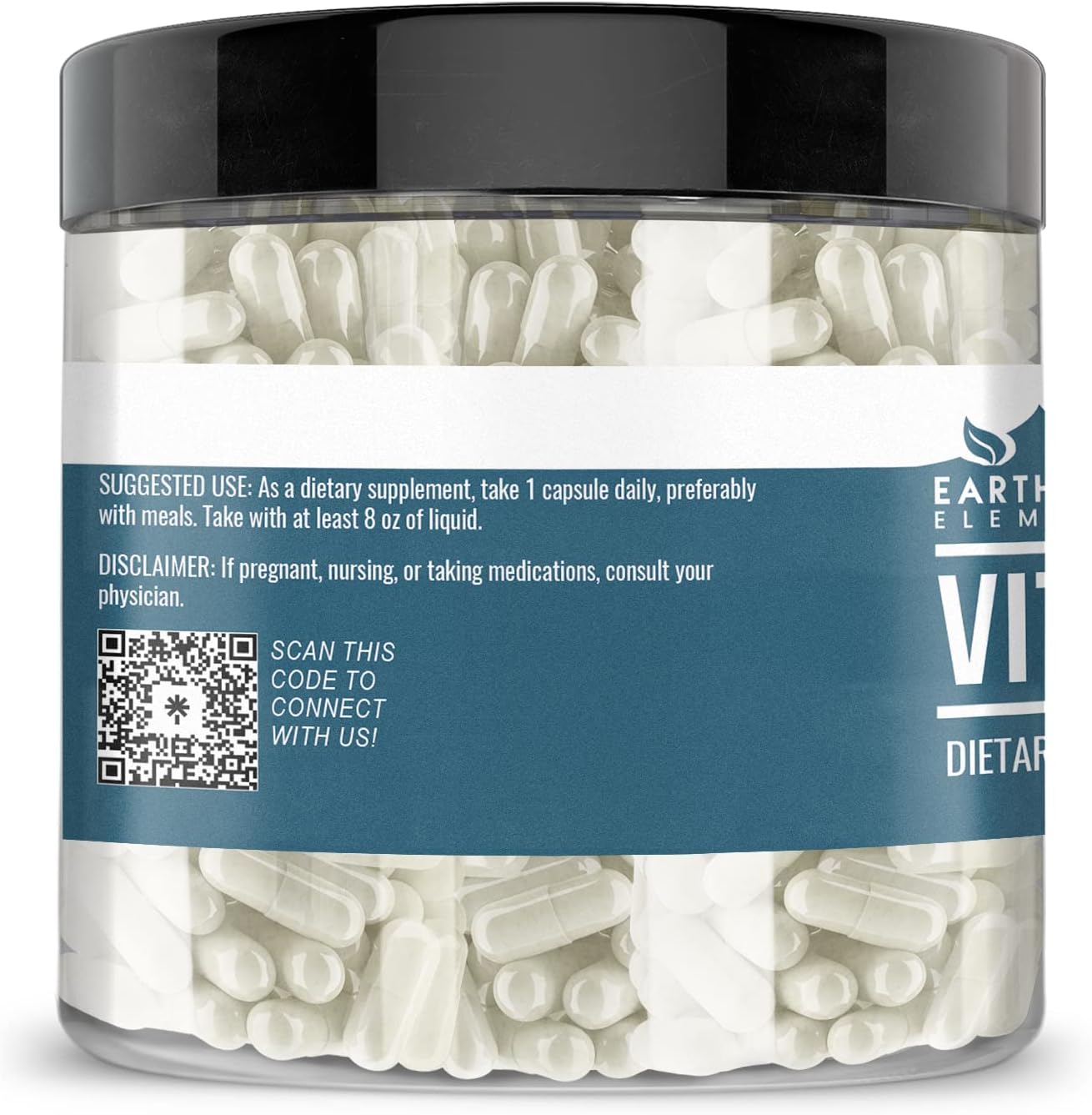 Earthborn Elements Vitamin B1 (Thiamine Mononitrate) - Pure & Undiluted, 200 Capsules - görsel 3