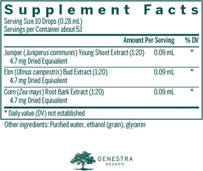 Genestra Brands Renal-gen Herbal Food Supplement with Juniper, Elm, and Corn