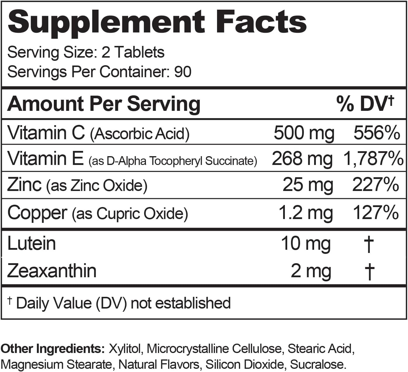 Visual Advantage Macular Support Chewables – AREDS 2 Formula for Healthy Eyes – Tropical Flavour – 180 Chewable Tablets - görsel 2