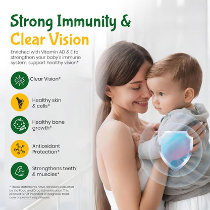 Kiddivit Baby Vitamin A & D Liquid Drops with Vitamin E