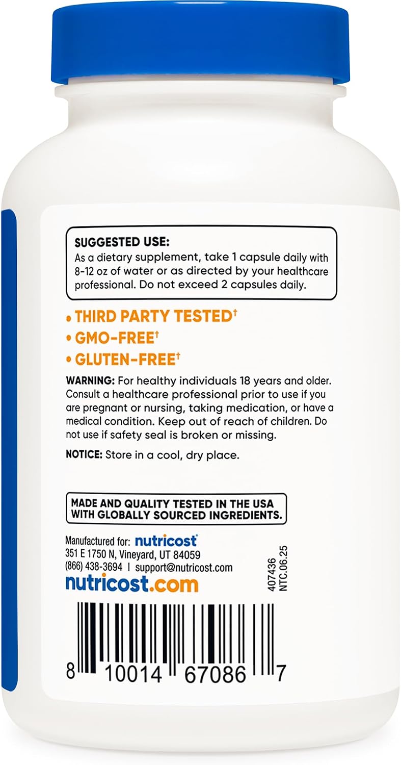 Nutricost Boron Capsules 5mg, 240 Vegetarian Capsules - görsel 4