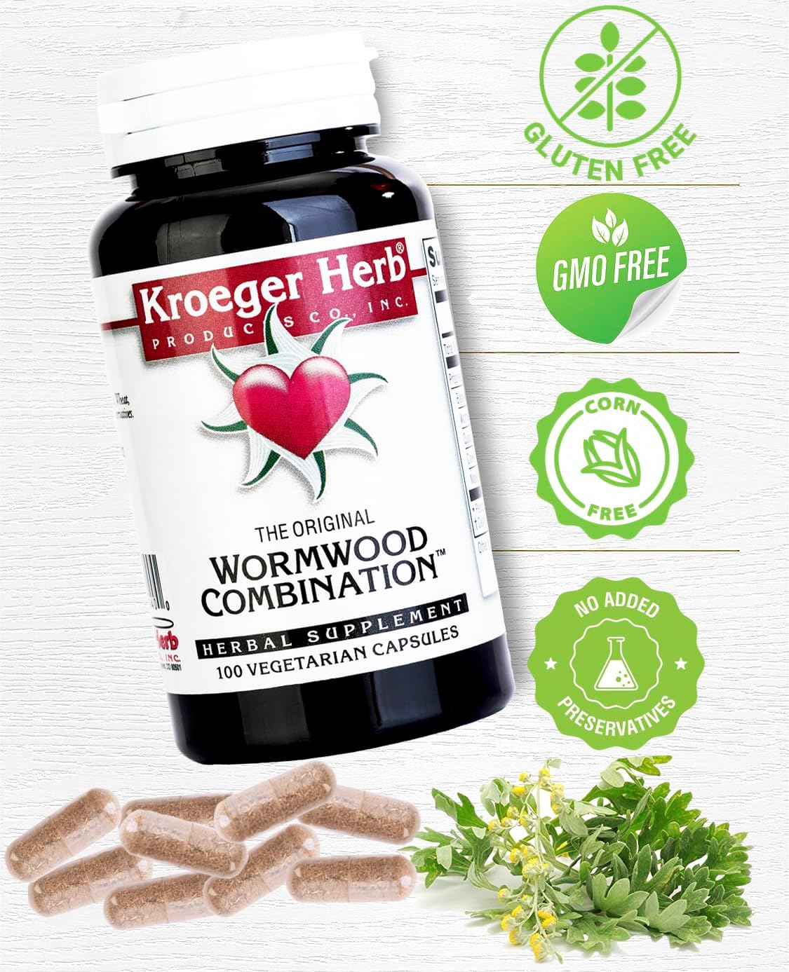 Kroeger Herb Wormwood Combination 100 Vcaps - görsel 3