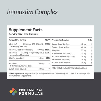 Prof. Complementary Health Formulae Immustim Complex 180c