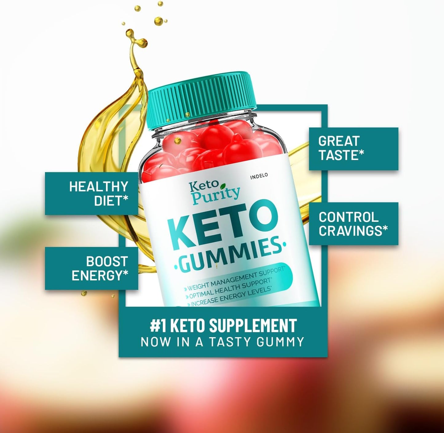 Keto Purity ACV Gummies – Advanced Weight Management with Apple Cider Vinegar and B12 (60 Gummies) - görsel 4