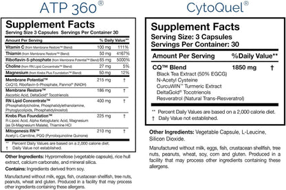 Researched Nutritionals Foundation Kit - Tri-Fortify Liposomal Glutathione (450mg) Watermelon Flavour, Transfer-Factor Multi Immune, ATP 360 & CytoQuel