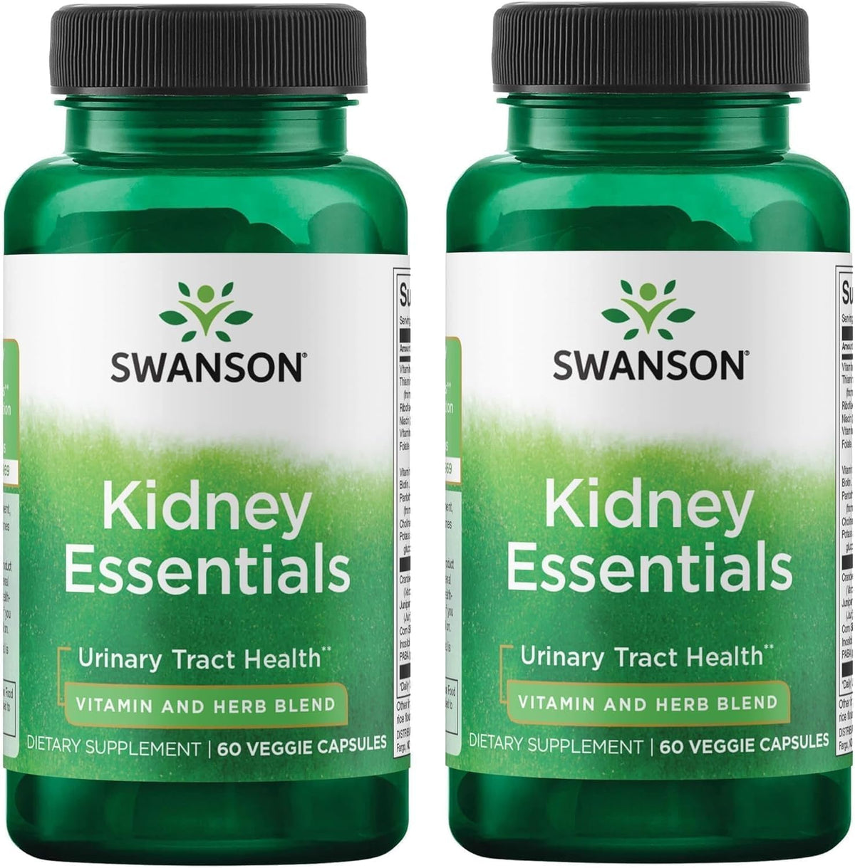 Swanson Kidney Essentials 60 Veg Capsules (2 Pack) - görsel 1