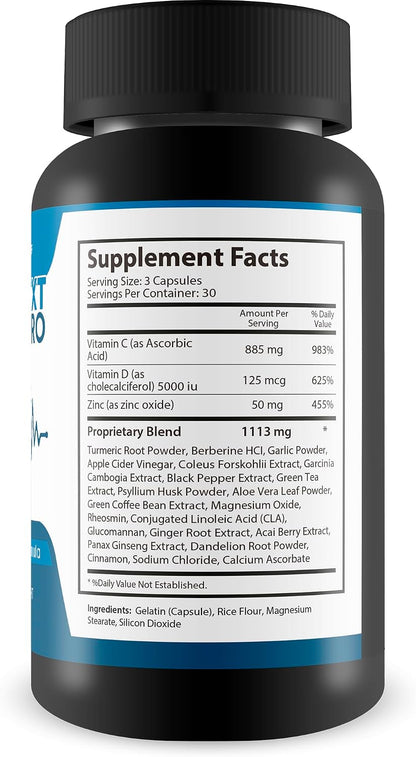 Synapse XT Pro - Tinnitus Support Formula - Proprietary Herbal Blend with Ginseng & Turmeric, 60 Capsules