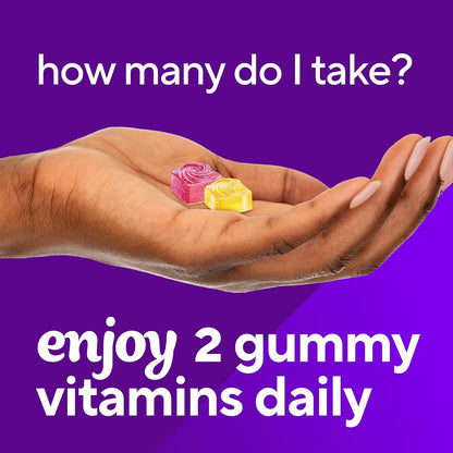 vitafusion PreNatal Gummy Vitamins - Raspberry Lemonade Flavour with Folate and DHA, 90 Count