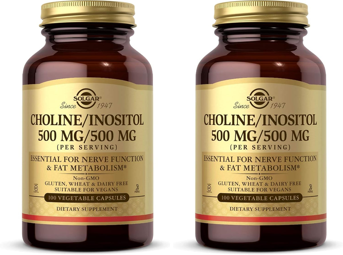 Solgar Choline/Inositol 500 mg/500 mg, 100 Vegetable Capsules - görsel 7