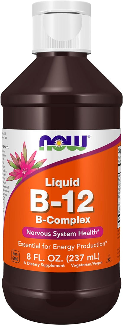 NOW Foods Vitamin B-12 Complex Liquid, 240 ml
