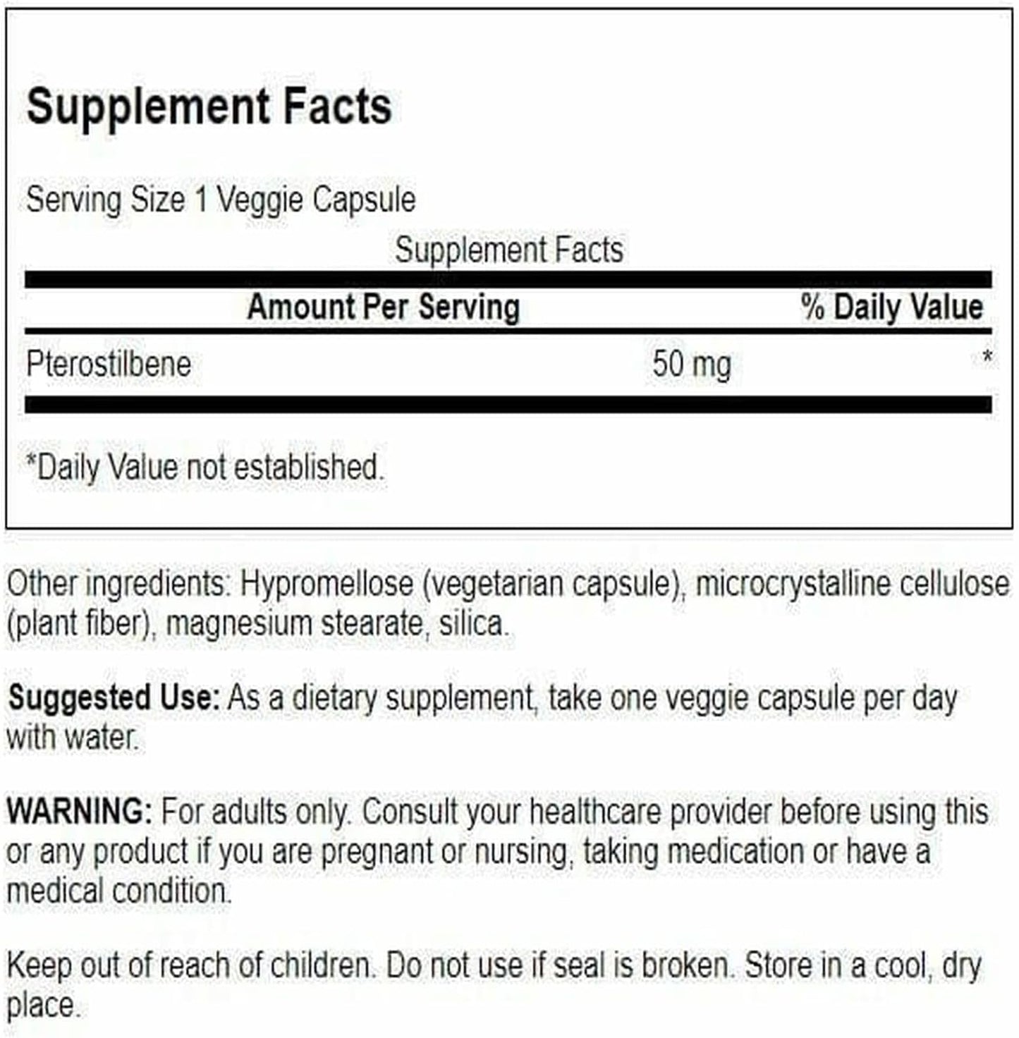Swanson Pterostilbene 5 mg 30 Veg Caps - görsel 2