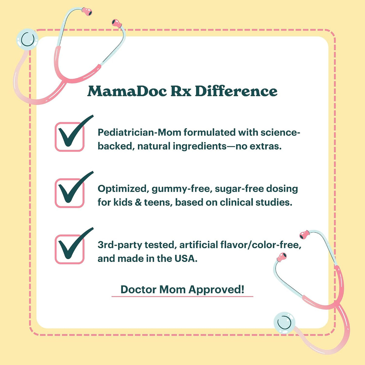 MamaDoc Rx Certified Organic Children & Teens Vitamin D3 Chewables - 800 IU - Sugar Free - Vegan - görsel 7