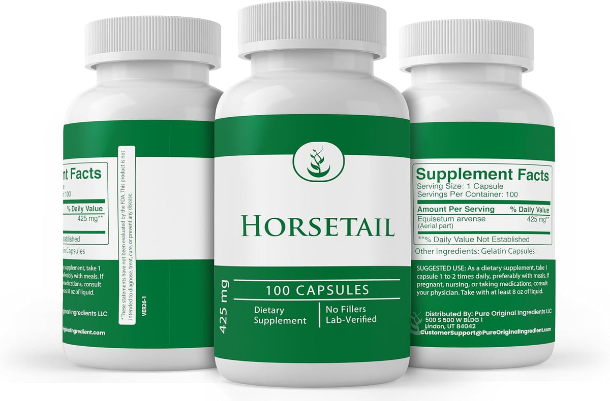 Pure Original Ingredients Horsetail, 100 Capsules - görsel 4