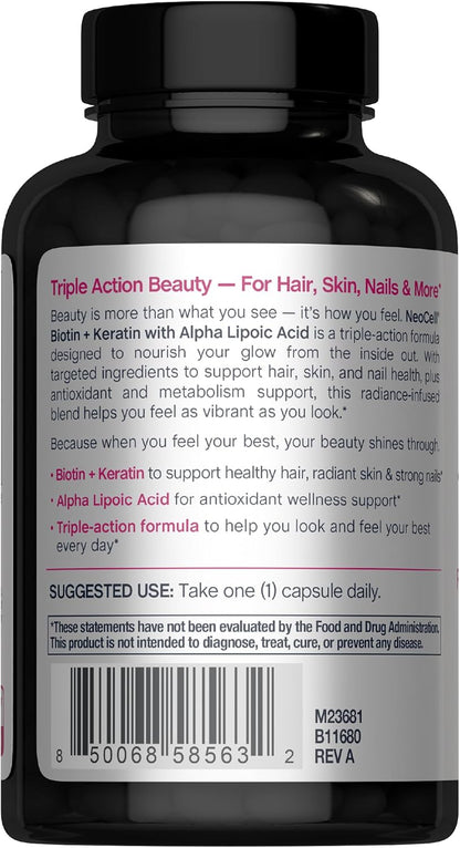NeoCell Biotin Complex Hair, Skin & Nails, 90 Capsules