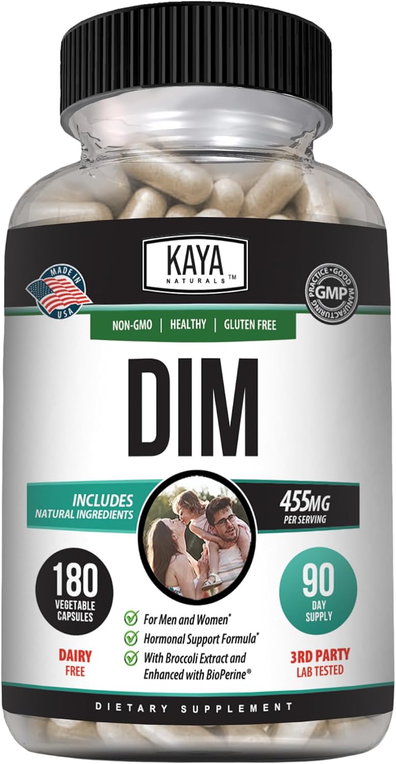 Kaya Naturals DIM Ultra | Hormonal Support Supplement with Broccoli Extract & BioPerine – 60 Vegetable Capsules - görsel 10