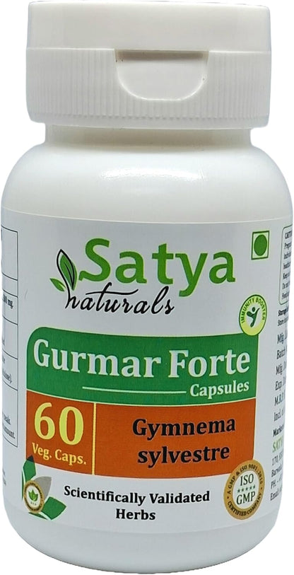 Gurmar Forte Capsules 500 mg - 60 Veg Capsules (4-Pack)