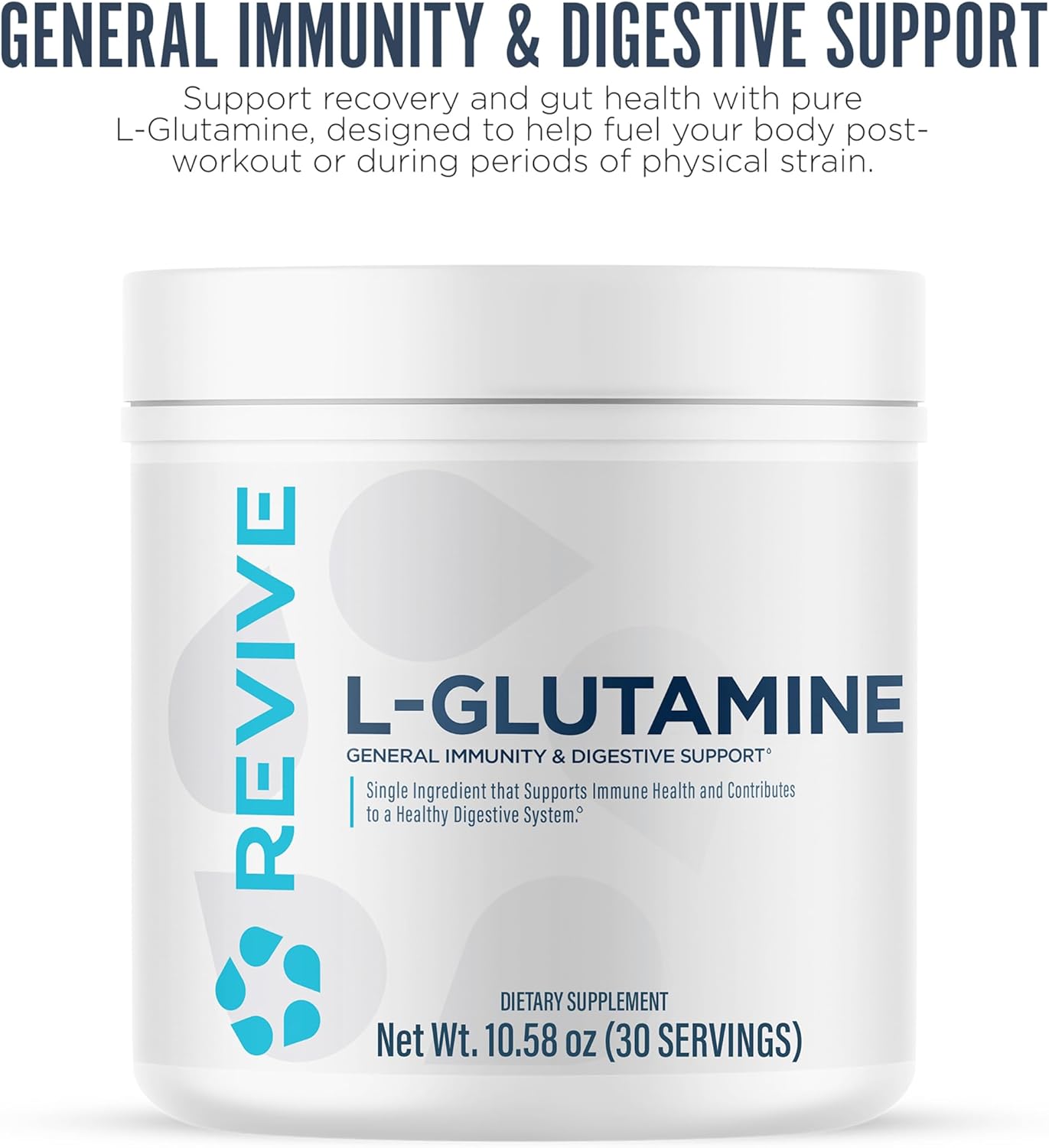 Revive MD Gut L-Glutamine Powder – Muscle Recovery & Immune Support – 30 Servings - görsel 3