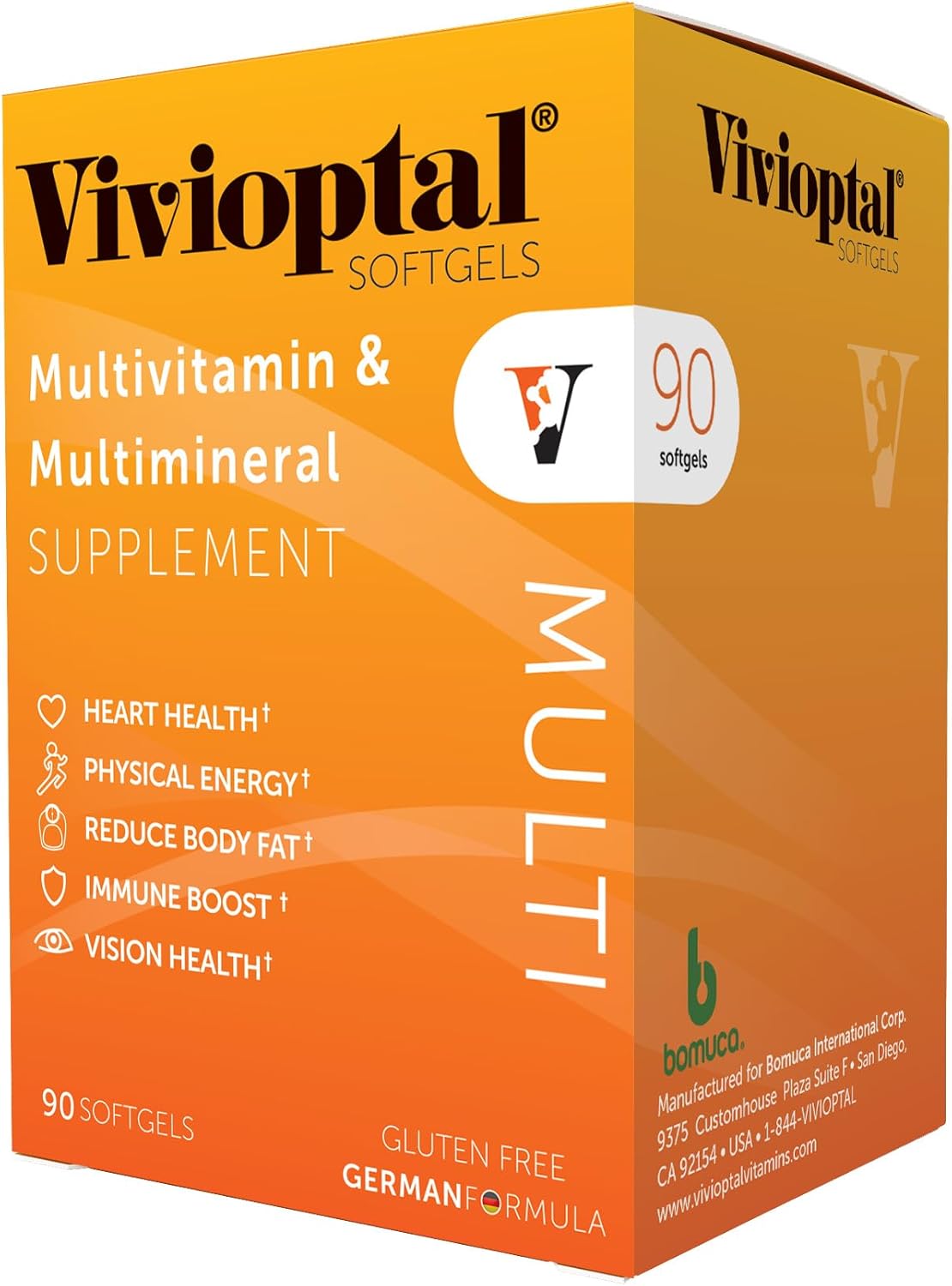 Vivioptal Multi, 90 Softgels, Multivitamin & Multimineral, Gluten-free, German Formula - görsel 1