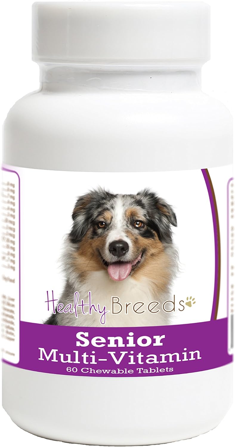 Healthy Breeds Australian Shepherd Senior Dog Multivitamin Tablets 60 Count - görsel 1