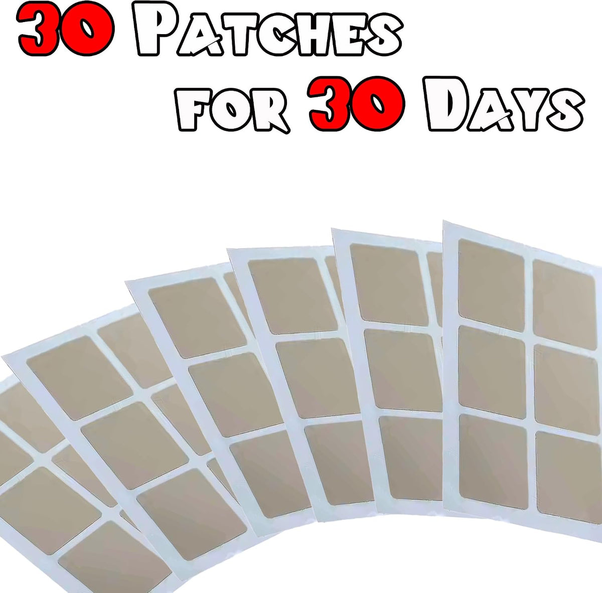 BUONVEZZO Energy Patches (30 Pack) | Plant-Based, Water-Resistant | Natural Ingredients for Focus, Mood & Energy - görsel 2
