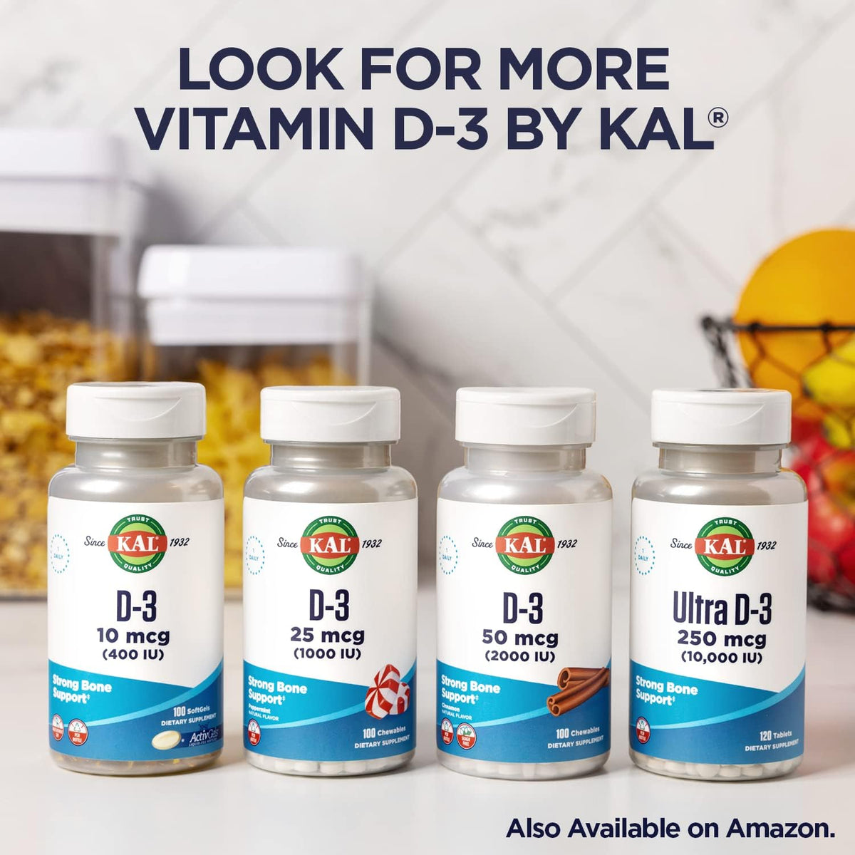 KAL Vitamin D3 1000 IU Softgels – Supports Bone Health & Immune Function - görsel 7