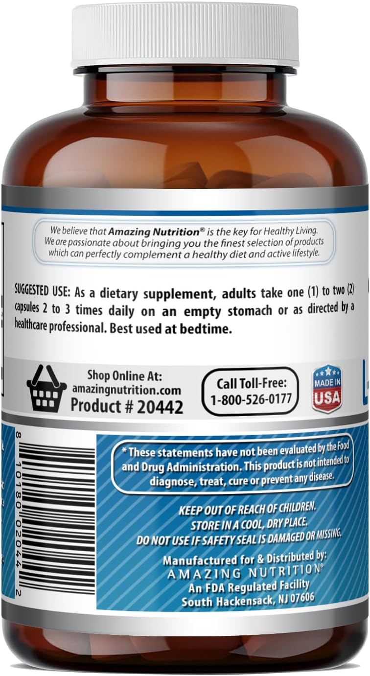 Amazing Formulae L-Tryptophan 500 mg, 120 Capsules - görsel 4