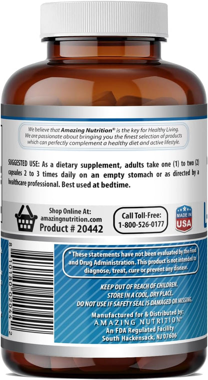 Amazing Formulae L-Tryptophan 500 mg, 120 Capsules