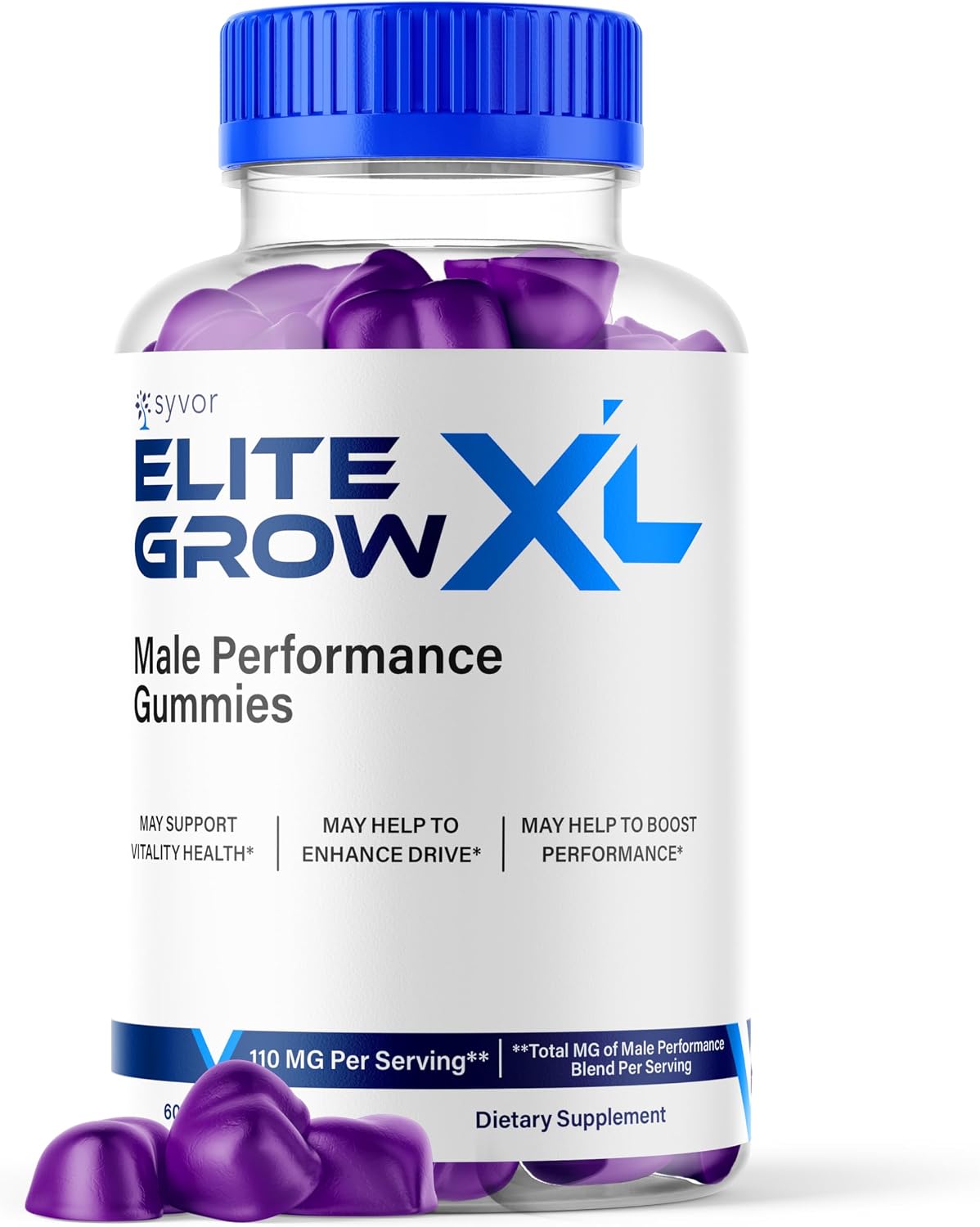 Elite Grow XL Gummies - Maximum Strength All-Natural Multivitamin Supplement (60 Gummies) - görsel 1