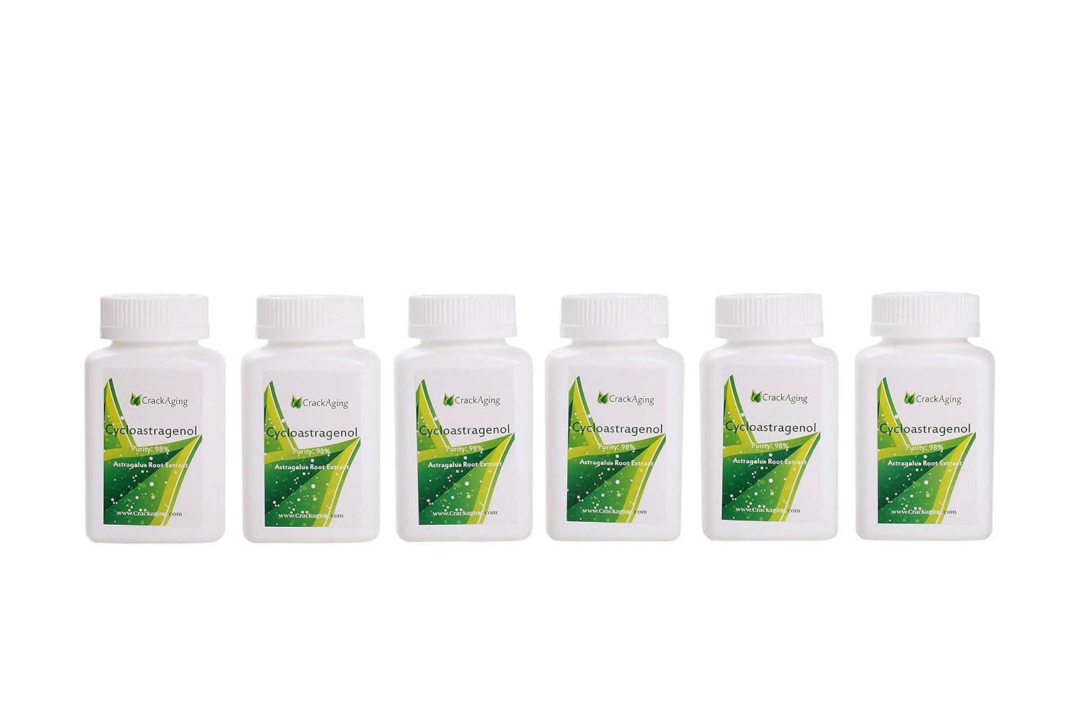 Crackaging Super-Absorption Cycloastragenol 98% 25mg – 180 Vegetable Capsules (6 Bottles) - görsel 6
