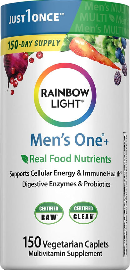 Rainbow Light Men's Multivitamin One+ | 150 Caplets