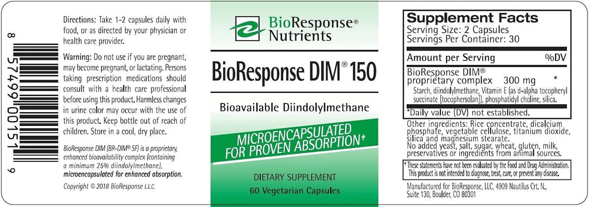BioResponse DIM 150mg – 60 Capsules - görsel 2