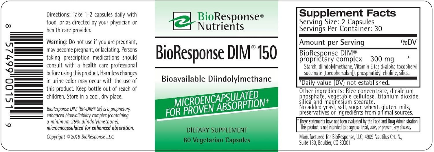 BioResponse DIM 150mg – 60 Capsules - görsel 2