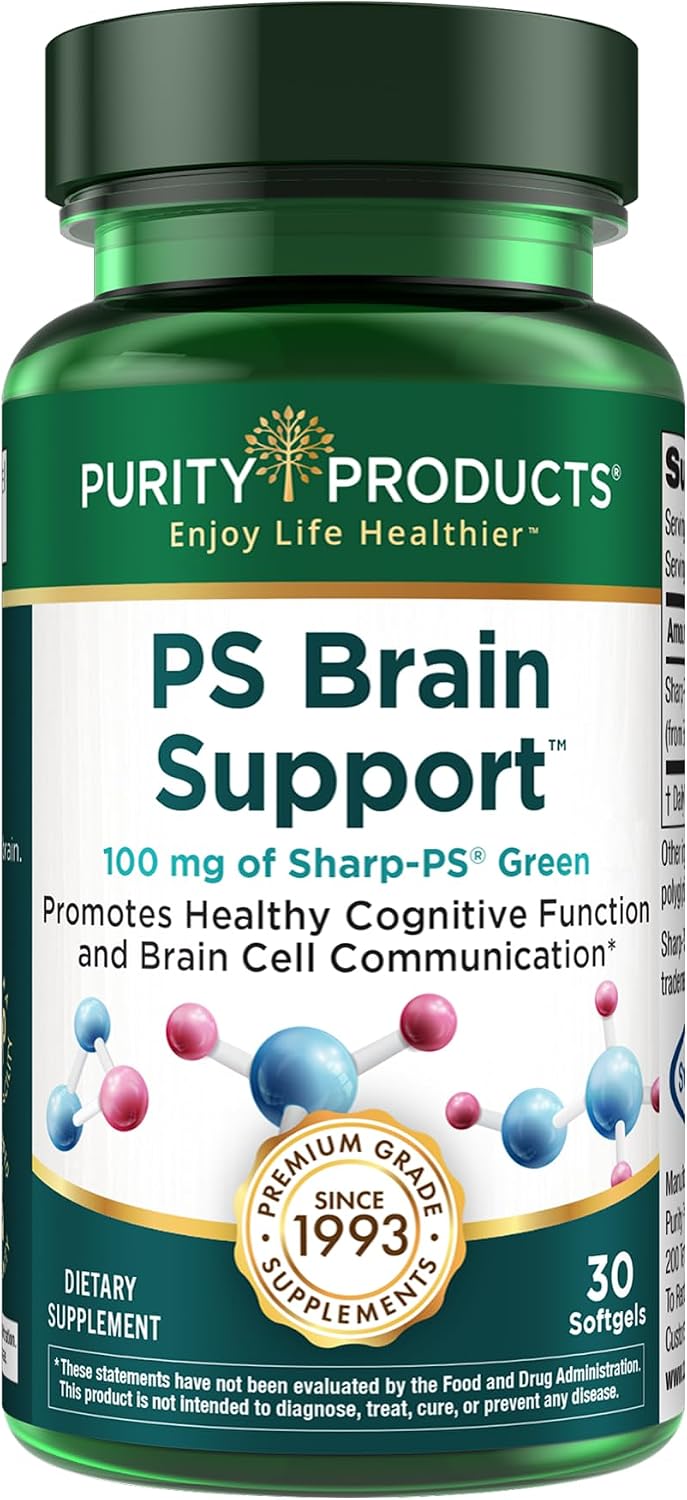 Purity Products PS Brain Support - Sharp-PS Green PhosphatidylSerine 100 mg, 30 Softgels - görsel 1