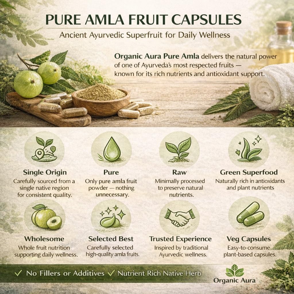 AMLA Capsules – 1000mg per Serving, 120 Vegetable Capsules – Raw Wholefood Superfood - görsel 7
