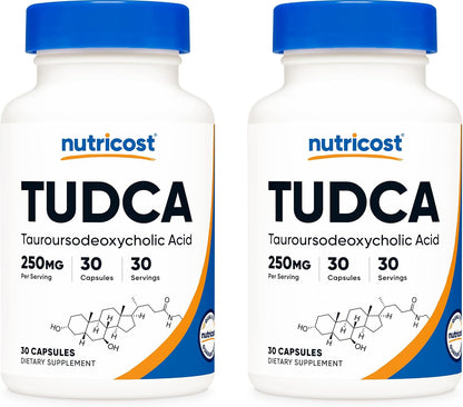 Nutricost TUDCA 250mg, 60 Capsules (2 Bottles)