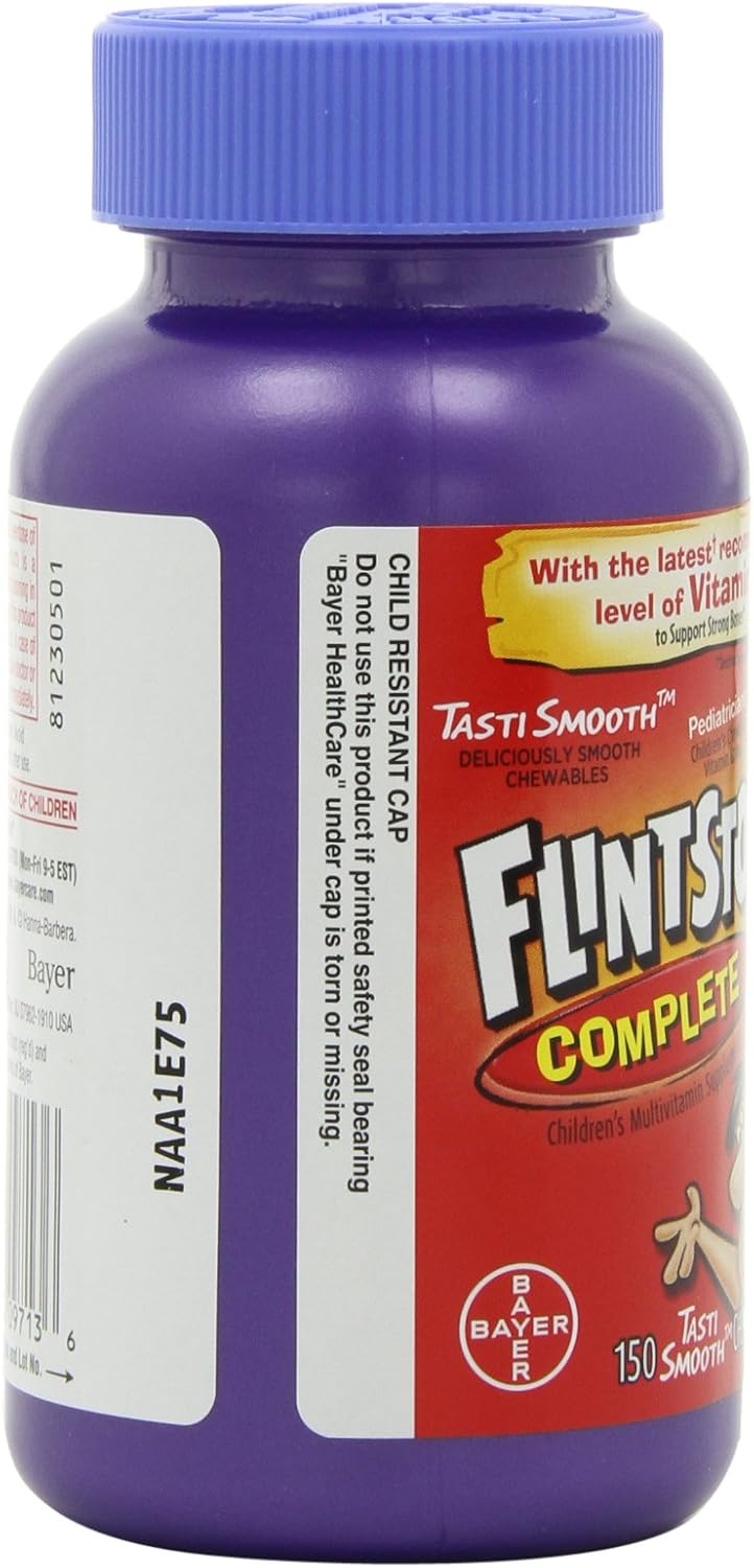 Flintstones Complete Chewable Children's Multivitamin with Iron, 300 Tablets (Pack of 2) - görsel 6