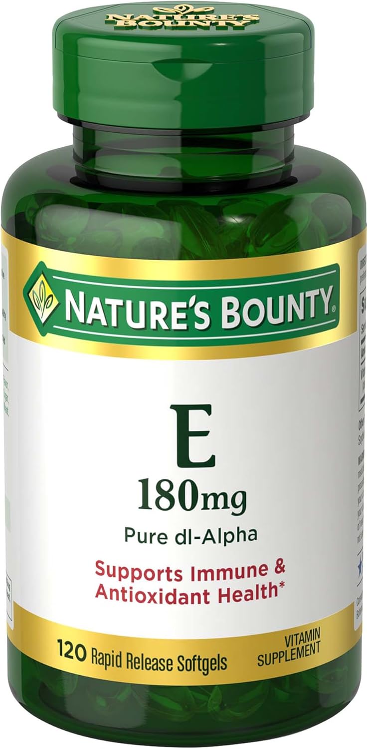 Nature's Bounty Vitamin E 400 IU Softgels, 120 Count - görsel 1