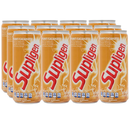 Supligen Peanut Liquid Meal Supplement, 9.87 fl oz (280 ml) Pack of 12 – Protein & Vitamin Shake
