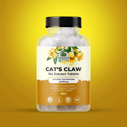 Cat’s Claw Tablets – Organic Cat's Claw (Uncaria Tomentosa) 10x Extract 2000mg – Immune and Joint Support – 30 Tablets