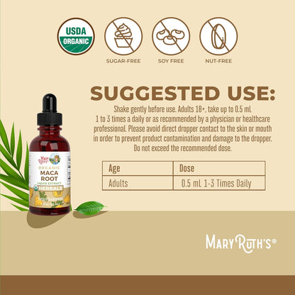 MaryRuth's USDA Organic Maca Root Liquid Drops, 30 ml