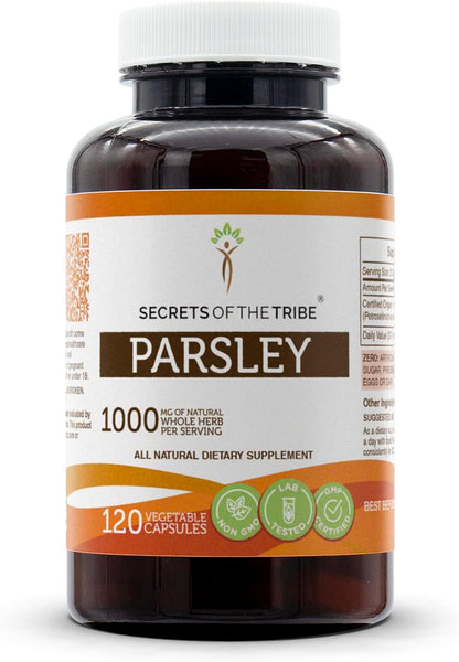 Secrets of the Tribe Parsley 120 Capsules, 1000 mg