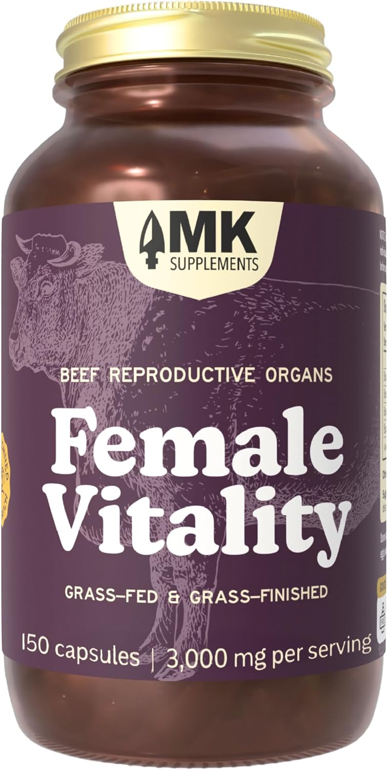 MK Supplements Grass-Fed Beef Organs Capsules | 5 Organs in Nature-Identical Ratios | B12, Copper & Haem Iron | Regeneratively Reared | 150 Capsules - görsel 10