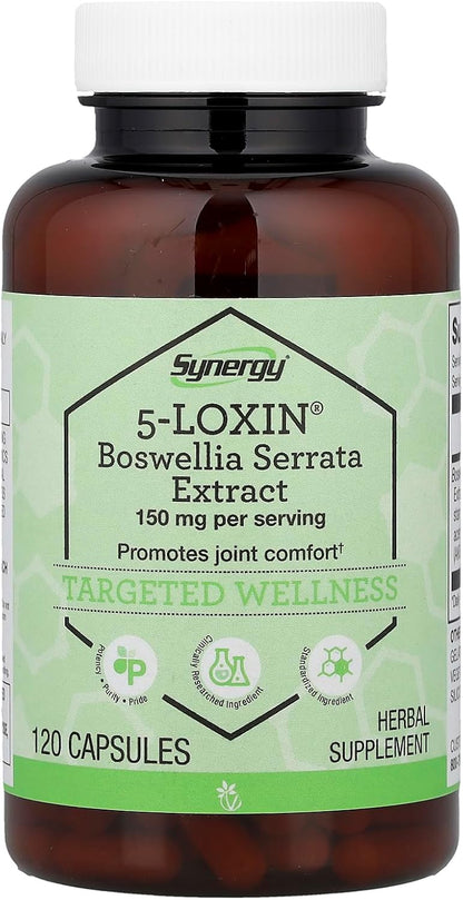 Vitacost Synergy 5-Loxin Boswellia Serrata Extract, 120 Capsules (75 mg per Capsule)