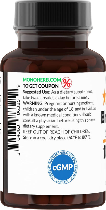 MONOHERB Bhumi Amla 10:1 Extract – 1000 mg per Serving, 90 Capsules