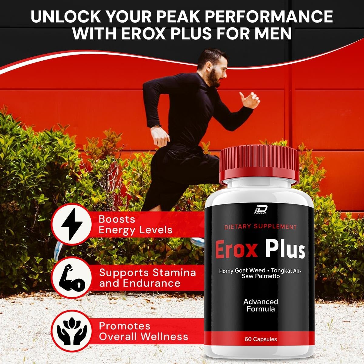 Erox Plus for Men – Natural Dietary Supplement, 60 Capsules - görsel 2