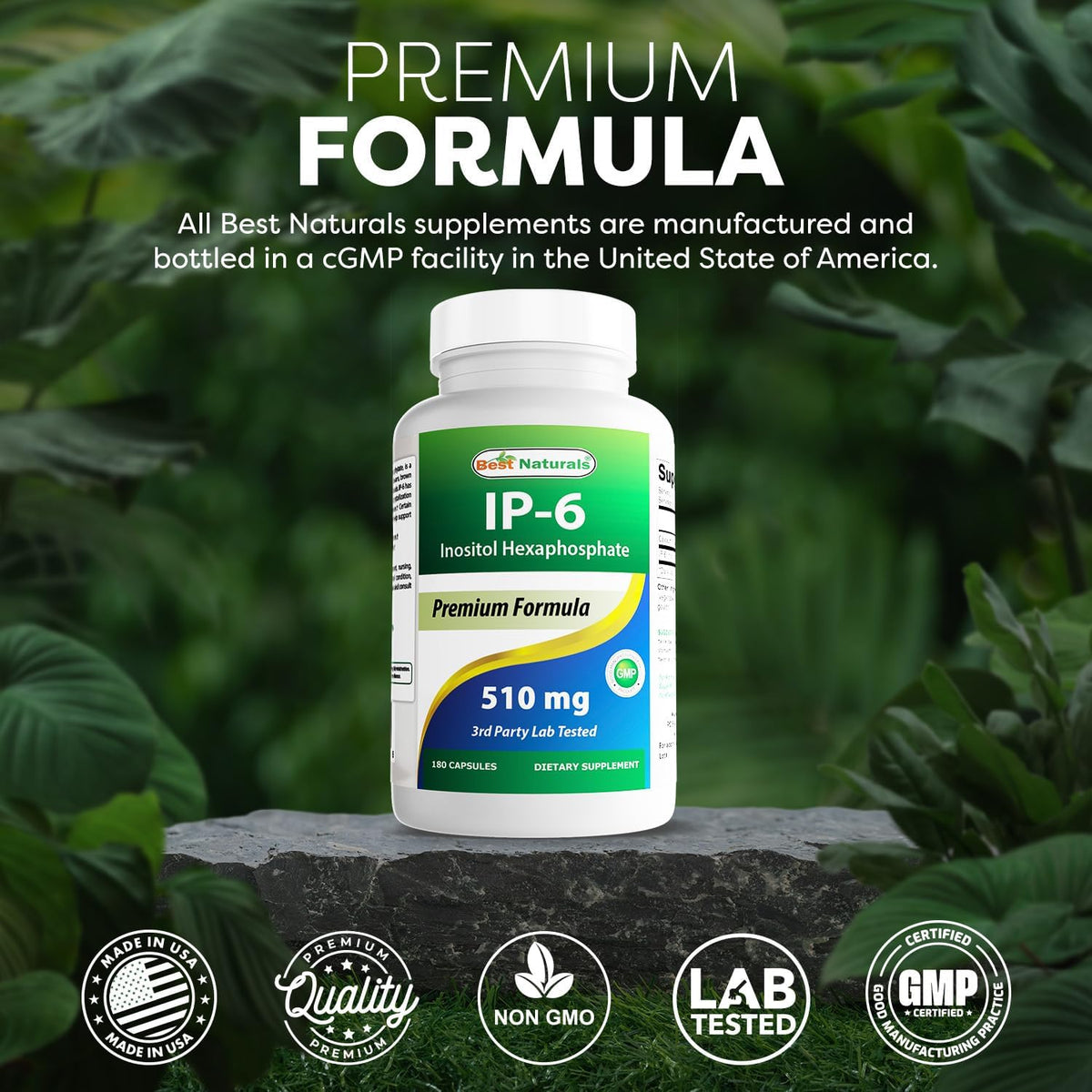 Best Naturals IP-6 510 mg 180 Capsules - görsel 5