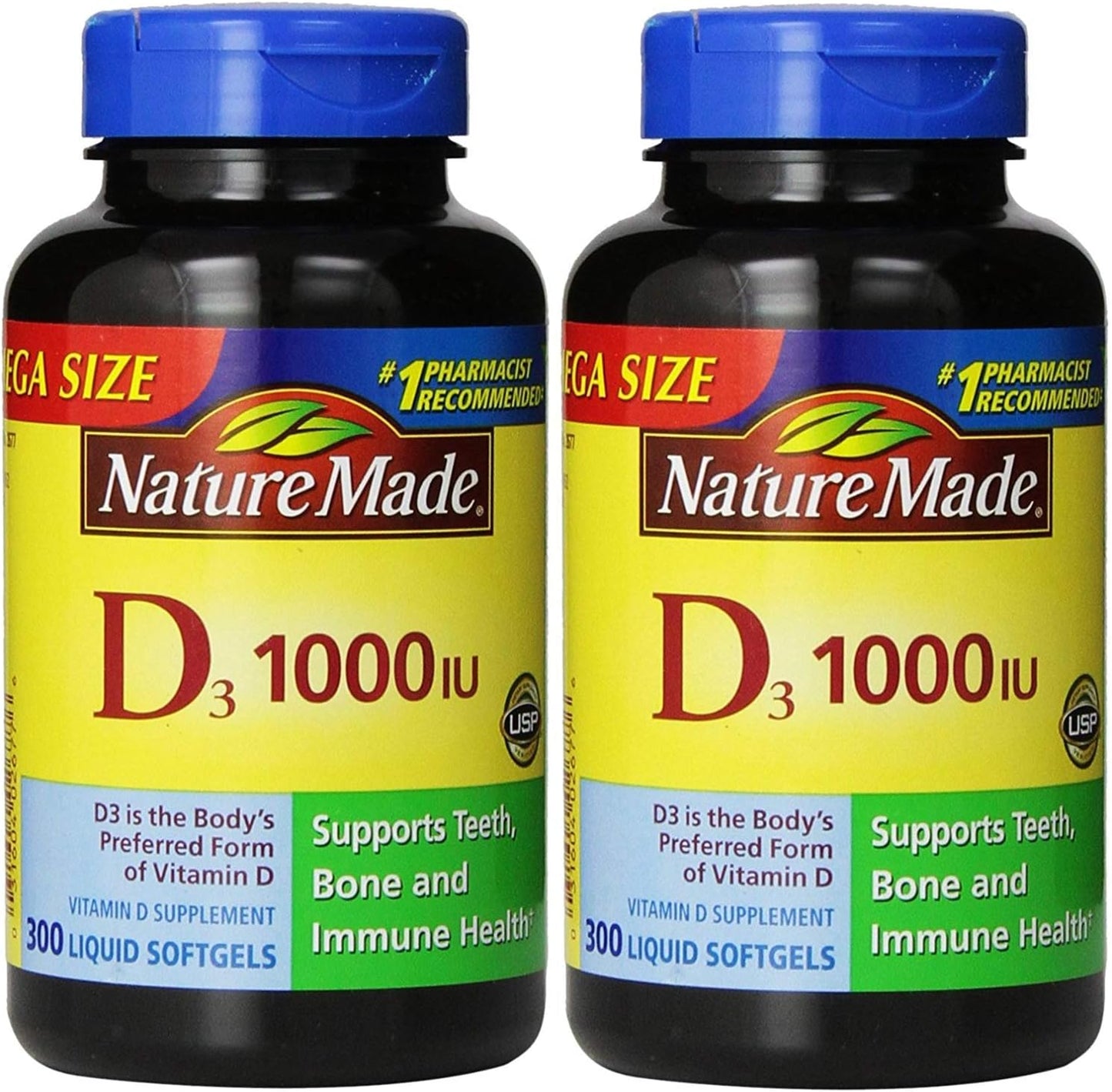 Nature Made® Vitamin D3 1000 IU, 600 Softgels - görsel 1