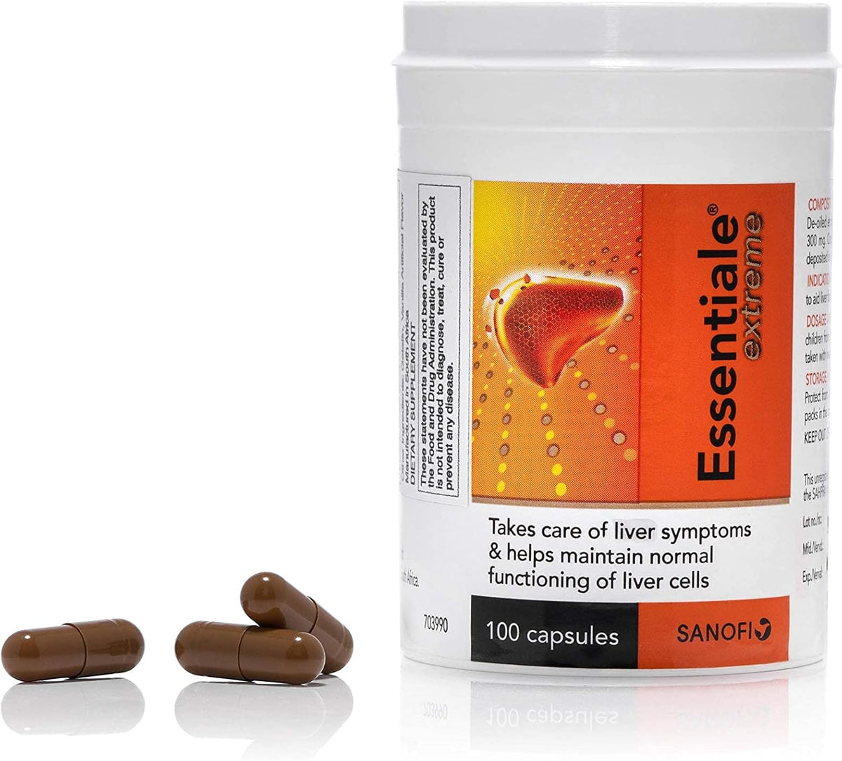 Essentiale Extreme – Liver Support Supplement with Essential Phospholipids (100 Capsules) - görsel 1