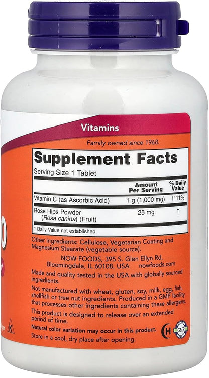 Now Foods Vitamin C-1000 Sustained Release, 100 Tablets